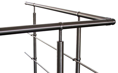 Railing made of stainless steel