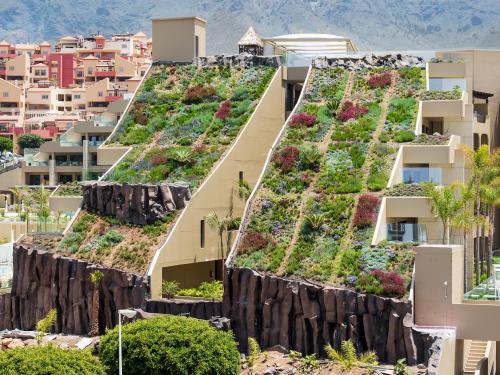 Steep pitched green roof
